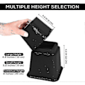 Miniatyrbillede 2 af 5: 8 stk. Premium Justerbare Møbelforhøjere (4 Høje og 4 Lave) - Robust Forhøjer med Pladsbesparende Design - Seng, Bord, Stol eller Sofa