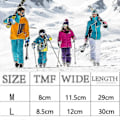 Miniatyrbild 2 av 4: Skidhandskar Snowboardhandskar, Vattentäta Varma Vinterhandskar, Köldtåliga Touchscreen-handskar för Snö Black M