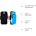 Miniatyrbilde 8 av 8: 2 stk Løpearmbånd, Armtelefonholder til løping, Mobiltelefonarmbånd Armveske Lomme for Treningssenter, Kompatibel med iPhone 11 Pro Max XS XR X 8 7 6s Plus