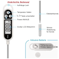 Miniatyrbillede 2 af 5: Digital termometer, kødtermometer, grilltermometer
