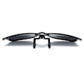Miniatyrbillede 3 af 6: Clip-on Wayfarer solbriller sort - Fastgøres til eksisterende briller sort