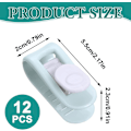 Miniatyrbillede 2 af 5: Premium 12 stk. Dyneclips - Pinfri, Sikker Hold Dynebetræk Clips - Ideelle Sengetøj Tilbehør til at Holde Dyne & Quilt på Plads