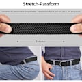 Miniatyrbillede 3 af 6: Herrebælte, Elastisk Flettet Bælte Unisex Mænd Kvinder Flettet Elastisk Strækvævet Bælte 33mm (1,25\"), Længde 42\" (107cm) Passer Talje 33\"-36\"