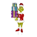Miniatyrbilde 1 av 3: Jule-Nisse Grinch Kommer Flat LED Belysning Grønn Monster Jul Halloween Utendørs Hage Hage Dekorasjon B