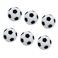 Miniatyrbillede 3 af 5: 6 stk. 32 mm Bordfodbold Fodbold Foosball Kugler Fussball Udskiftning Sort