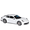 Pikkukuva 1 / 5: 1:24 Leluauto Porsche 911 Carrera 4s Musta Simulaatiomalli Metallikoriste Kokoelma Leluauto Useita Värivaihtoehtoja white