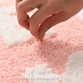 Miniatyrbillede 5 af 6: Bademåtte Pink og Hvid Badeværelsesmåtter 40 x 60 cm, Skridsikker Bademåtte til Badeværelse, Farverige Bogstaver Blød Mikrofiber Bademåtte Pink and White
