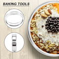 Miniatyrbillede 2 af 5: PCS Madlavning Rund Kage Ringform, Rustfrit Stål Muffin Tærte Ringe, Metalforme Dobbelt Rullet Cr