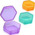 Pikkukuva 1 / 5: 3 kpl Pieni Pill Box, BPA-vapaa Pill Case Vitamiinien Säilytykseen, Kosteutta Kestävä Päivittäinen Pill Box Järjestäjä Matkalle, Kannettava Yhden Päivän Pill Case Säiliö
