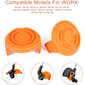 Miniatyrbilde 2 av 5: Worx Trimmer Reservedeler Spoledeksel (3-pakning)