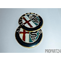 Miniatyrbillede 4 af 4: 2 x 74mm Alfa Romeo Badge Gt 147 159 Brera Mito Giulietta Giulia Hætte-yky