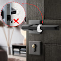 Miniatyrbillede 5 af 7: Dørstopper 6 stk PVC Dørgrebsstopper Dørpude Silikon Dør Anti-Greb Beskytter (Transparent)