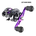 Spinnehjul Glatte Kraftfulde Letvægts Baitcast Tackle Tilbehør Purple Left Hand Style