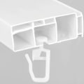 Miniatyrbilde 5 av 5: 200 Pakk Gardinskinner med 8,3 mm Hode Foldbare Skinner Gardinskinne Spor Skinne Kroker for Gardin Y