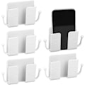 Miniatyrbillede 1 af 5: 5 stk. Væghængt Telefonholder Selvklæbende Væghængt Telefonholder med Kroge til Hjem Soveværelse Stue