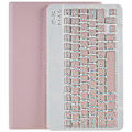 Pikkukuva 5 / 5: Samsung Galaxy Tab A8 10.5 (2022) X205 / X200 Kynäpaikka Jalustallinen Tabletti PU Nahkakotelo + Irrotettava Multicolor Pink