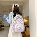 Miniatyrbild 3 av 6: Söt Ryggsäck Estetisk Skolryggsäck - Kawaii Skolväska Blommig Preppy Ryggsäck för Skolflickor Skolväska