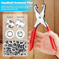 Miniatyrbillede 5 af 5: 642 stk. Grommet Værktøjssæt 1/2 Tomme Øjesæt Med 320 stk. Øjer Grommets, 320 stk. Skiver Og Gromme