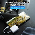 Miniatyrbillede 7 af 8: SD-kortlæser til iPhone/iPad, til SD-kort, hukommelseskort-adapter, kamera-kortlæser-adapter, visnings-SD-kort-adapter-konverter til iPhone Plug and Play Dual Slot
