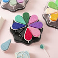 Miniatyrbillede 4 af 7: 8 Farver Petal Blækpude til Gummistempler, Vaskbar Regnbue Blækpude, Farvet Håndværk Blækpude til Stempling, Kortfremstilling, Scrapbog til Papir Træ Tekstil 1026