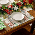 Miniatyrbild 4 av 4: Pines Trees God Jul Bordstabletter Set om 4, 30x46 cm