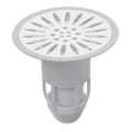 Miniatyrbild 1 av 5: Avloppsvatten Anti-lukt Duschbrunnstopp Deodorant Golvbrunnstäcke stcyv White