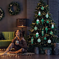 Miniatyrbilde 2 av 5: Julekule i plast, julepynt, juletre, liten hengende dekorasjon