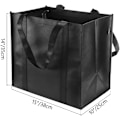 Miniatyrbilde 2 av 7: 6-pak gjenbrukbare handleposer med håndtak, ikke-vevde handleposer - Holder 44+ lbs (20 KG) - Ekstra store og holdbare sammenleggbare handleposer