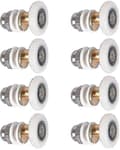 Duschdörr - Rullhjul för duschdörr Skjutrullar Dörrrullbyte Hjul 8st 23mm-B
