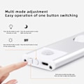 Miniatyrbilde 7 av 11: Trådløs Magnetisk Sensor Lys Lysstaver Bevegelsessensor Leselys Nattlys for Soverom Garderobe Bad Stue Gang silver 20 cm