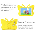 Miniatyrbilde 3 av 5: Butterfly Samsung Galaxy Tab A7 Lite 8.7 T220/t225 2021 Deksel, Barnevennlig, Eva Mykt Skummateriale, Tykke Fire Hjørner, Kamerabeskyttelse, Støtsikker Yellow