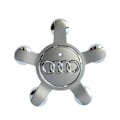 Miniatyrbillede 1 af 5: Passer til Audi 134mm Fem-Klo Dæksel Fælg Nav Logo A3 Q3 Q5 S3 - Audi 5-Klo Konkav Grå (fire pak)