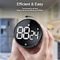Miniatyrbild 3 av 5: Digital kökstimer, visuell timer stor LED-display magnetisk timer för klassrum matlagning fitness bakning lärande undervisning