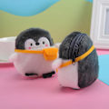 Miniatyrbild 4 av 5: 3PCS Söt Kawaii Djur Plånböcker för Tonårsflickor Liten Myntväska Mini Plysch Plånböcker Sminkväska för Kvinnor med Dragkedja Pingvin Have small package