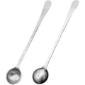 Set med 2 Olivskedar - Rostfritt Stål - Hålslev - Kök och Förvaring - 17 cm
