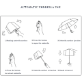 Miniatyrbild 7 av 7: Automatisk Vikbart Barnparasoll UV-Resistent Reseparasoll En-Knapp Öppning-Stängning Cartoon Tryck Anti-studs Design Parasoll Bärbar Vatten #2