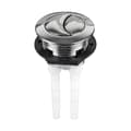 Universell Toalettknapp Enkel/Dubbel Knapp Spolventil Ersättning Passar 38mm Double button