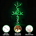 Miniatyrbild 4 av 5: Cactus Jack Neon-skylt Grön Text Neonljusskylt Väggkonst Neonljus För Rap Talking West Coast Ljus Uphängd Skylt För Sovrum Hem Bar Pub Fest