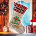 Miniatyrbild 4 av 8: Julstrumpor Diamantmålning Kits för Vuxna Nybörjare, 4 Pack Kamin Hängande Strumpor, DIY Strassmålning Julgransprydnader Christmas 1