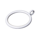 Miniatyrbillede 2 af 4: 38 mm metalgardinringe med øje til køkken og soveværelse 20pcs Milky White