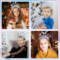 Miniatyrbillede 4 af 7: Jule-Sequin Hjerte Pandebånd Glitter Hjerte Hårbånd Hjerteformet Dekoration Pandebånd Rød Hjerte Glitter Stjerne Pandebånd Hoved Bopper Hår Tilbehør Silver