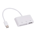 Pikkukuva 4 / 11: USB C 3-in-1 Hub -muunnin Type C -sovitin SD-kortinlukija Mac Type-C -laitteelle, yksi koko