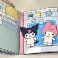 Pikkukuva 4 / 7: Hiljainen kirja Sanrio Doudou -kirja, opettavainen, kotitekoinen Kuromi-kirja A6