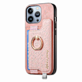 Pikkukuva 2 / 5: B5 iPhone 16 Pro Max -kotelo 2-in-1 Magneettinen irrotettava korttipidike Nahka + TPU Puhelimen suojus - Vaaleanpunainen Pink
