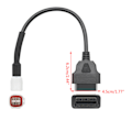 Miniatyrbillede 7 af 7: Adapterkabel OBD 4-polet diagnostik stik til OBD2 Egnet til Yamaha motorcykel