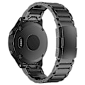 Miniatyrbilde 2 av 5: Smartklokkearmbånd i titanstål med 3 perler for Garmin Descent G1/Fenix 7/6 Pro/5 Plus - 22 mm, universelt hurtigutløser-erstatningsarmbånd Silver