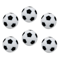 Miniatyrbillede 4 af 5: 6 stk. 32 mm Bordfodbold Fodbold Foosball Kugler Fussball Udskiftning Sort
