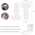 Miniatyrbillede 3 af 7: Gel Skoindsatser Foringer Puder til For Store Sko Anti-Slip Hælgreb Indsatser Foringer Fodindsatser til Kvinder, 4 Par, Transparent
