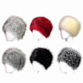Miniatyrbilde 2 av 3: Dame Fluffy Faux Fur Russisk Hette Dame Tykk Fluffy Ski Caps Vinter Varme Huer Dark Gray