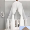 Miniatyrbilde 7 av 7: Himmel seng Canopy seng Cot Myggnett telt Tulle (Rosa)